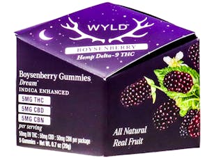 WLD Boysenberry 1:1:1 THC:CBD:CBN Indica Gummy 50mg THC 1752316017