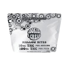 Tru Infusion Edibles: Cookies & Cream Mallow Bites Day 100mg