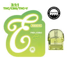Eureka | 1g Reload Fusion | Sour Appleicious 3:1:1 THC:THCV:CBG (H)