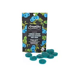Smokiez | Sour Blue Raspberry | Scored Gummies | 1 x 100mg
