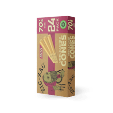 Zig-Zag 70's Mini Cones - Unbleached 24pk