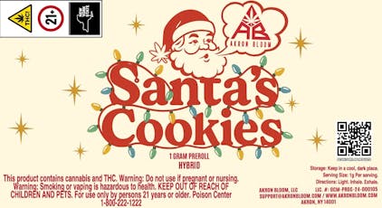 Akron Bloom - Santa Cookies - Pre-Roll - 1g