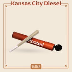ROOTED - PREROLL - 1G - KANSAS CITY DIESEL - SATIVA