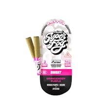 Super Fog Granddaddy Purple FIRE Fattys Infused Pre-Rolls 0.5g x 2pk