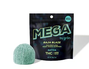 Mega Hash Rosin Baja Blaze Gummies 100mg