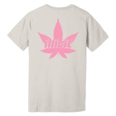 Illicit Leaf Logo T-Shirt | Pink