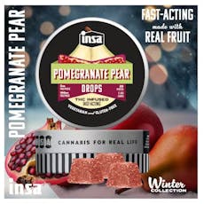Insa Fruit Chews 20pk (100mg) Pomegranate Pear