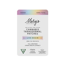 Lotus Cookies Power Live Rosin Transdermal Patch, 50mg