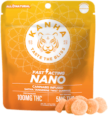 Kanha - Tangerine Twist Nano Gummies (100mg 10pk)