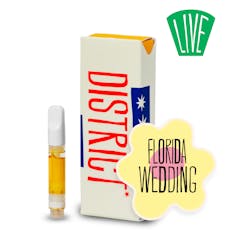 District Cannabis | Live Resin Vape Cartridge | Florida Wedding | 500mg