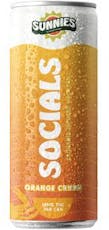 Sunnies Socials 10mg Sparkling Water - Orange Crush Mocktail