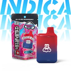 Hellavated Razberry Blitz Cloud Bar All-in-One Vape Pen 1g