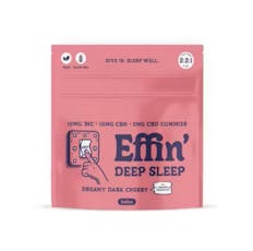 Deep Sleep | Effin' | Dreamy Dark Cherry 2:2:1 THC:CBN:CBD Gummies | 20pk/100mg