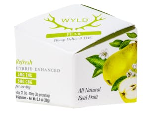 WLD Pear Hybrid Gummy 50mg THC 9125401524