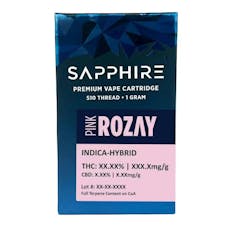 SAPPHIRE | PINK ROZAY | VAPE CART | 1G