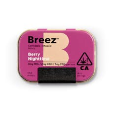 Breez - Berry Nighttime 1:1 (THC/CBN) Mints 200mg