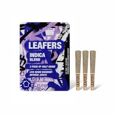 Leafers - Live Resin Diamond Infused Prerolls 3pk - Indica Blend (I) (1.5g)