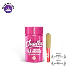 Jeeter: Quad Infused Pre-Roll Pack | Pink Lemon | Baby Jeeter | 0.5g ea | 5pk