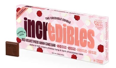 Incredibles Edibles Chocolates 10pk/100mg- Red Velvet Cake 1:1 (CBD:THC)