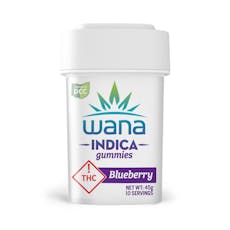 Wana - Sour Blueberry Indica Gummies - 10ct - 100mg