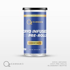Oz Cannabis Infused Preroll Pack 14g Blueberry Muffin