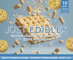 Just Edibles Graham Cracker Peanut Butter Sandwich (100mg)