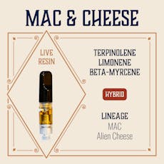 ELEVATE - CART RESIN LIVE - 0.5G - MAC & CHEESE - HYBRID