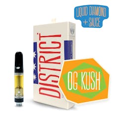 DC OG Kush Liquid Diamonds&Sauce 0.5g Vape $25