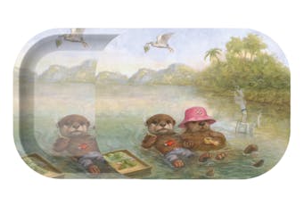 ZZZ's Rolling Tray with Magnetic Lid - Joint Hands by Joaquin Carreño