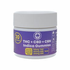 Sunset Lake | THC + CBD + CBN Blackberry Indica Gummies - 20ct/5mg | 100mg