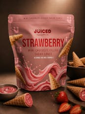JUICED | STRAWBERRY SUGAR CONES | EDIBLE | 100MG