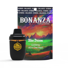 Bonanza | Blue Dream | 2g AIO Vape | Hybrid | THC 85.48%