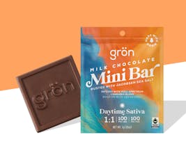 Wake & Bake: Milk Chocolate w/ Sea Salt | Mini Chocolate Bar | 100mg
