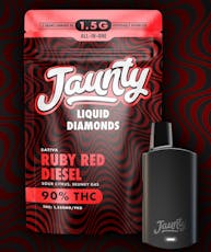Jaunty - Vape AIO - Liquid Diamonds - Ruby Red Diesel - 1.5g