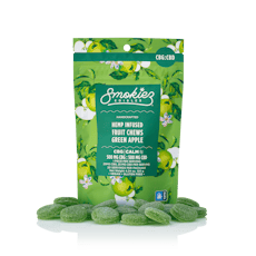 Smokiez Green Apple 1:1 CBG:CBD Hemp Infused Fruit Chews 500mg