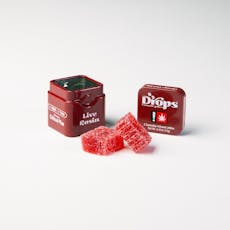 Drops - Cranberry Daydreamy (H) 1:1 CBD:THC 100mg Gummy Single