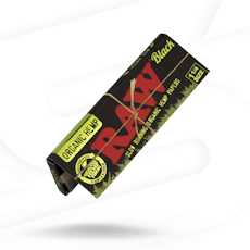 Raw Black Organic Hemp Papers 1 1/4