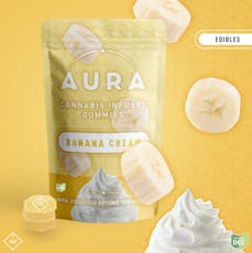 Aura - Banana Cream + CBC Gummies - 22ct - 1,100mg