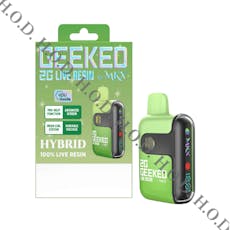 Geeked x MKX Gas Face Live Resin Disposable 2g