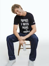 Puppies and Weed Short Sleeve 2XL T-Shirt