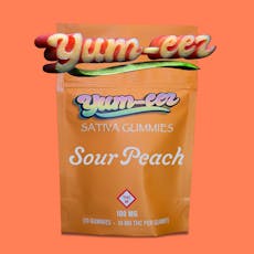 YUM-EEZ - GUMMIES - 100MG - 10PK - SOUR PEACH - SATIVA