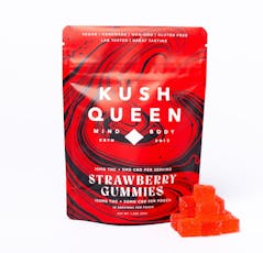 Strawberry 2:1 THC:CBD High Terpene Extract Gummies (100mg)