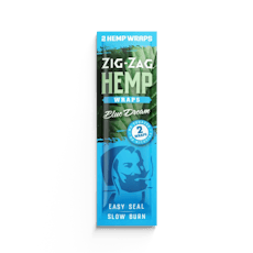 ZIGZAG HEMP WRAPS (BLUE DREAM) 2PC