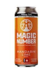 Magic Number 100mg Mandarin Lime Hybrid Live Resin Soda