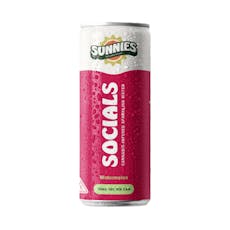 SM Socials Watermelon Sparkling Water 10mg $6