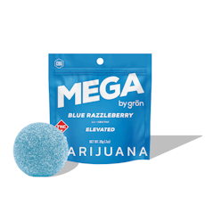 Gron: Mega Pearl | Blue Razzleberry 1:1 | Sativa | 100mg THC : 100mg CBG