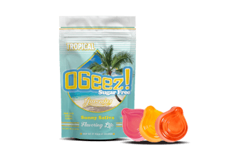 OGeez | Tropical, Sunny Sativa (S) Sugar Free Gummies | 10 Pack (100mg)