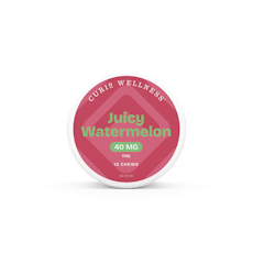 Juicy Watermelon Chews - 40mg 10ct - Curio