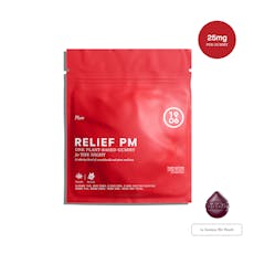 Plum | Relief PM | Gummies | Singles | 25mg THC, 20mg CBD, 10mg CBDV, 10mg CBG, 40mg CBN