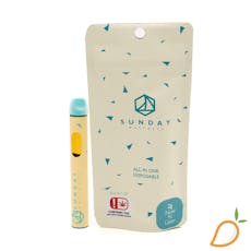 2g Now N Later Disposable Vape Sunday Extracts